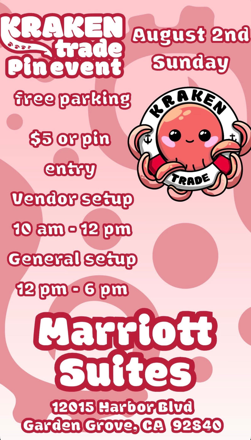 AUGUST 2ND Marriott Suites Kraken Trade Pin Event