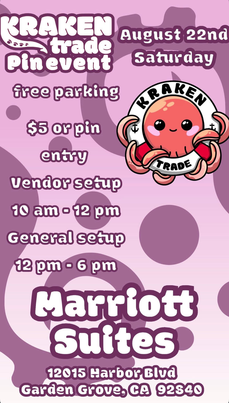 AUGUST 22ND Marriott Suites Kraken Trade Pin Event
