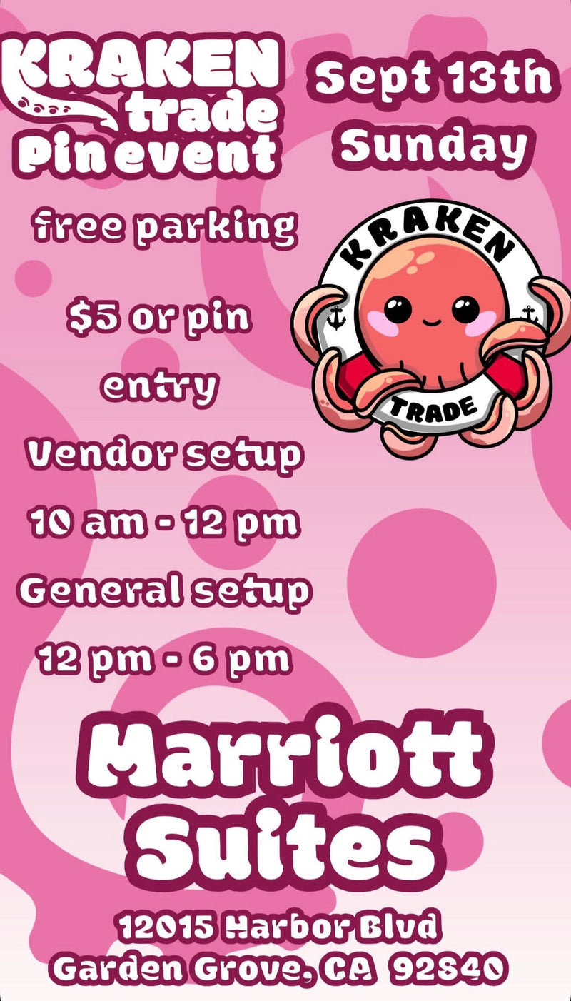 SEPTEMBER 13TH Marriott Suites Kraken Trade Pin Event