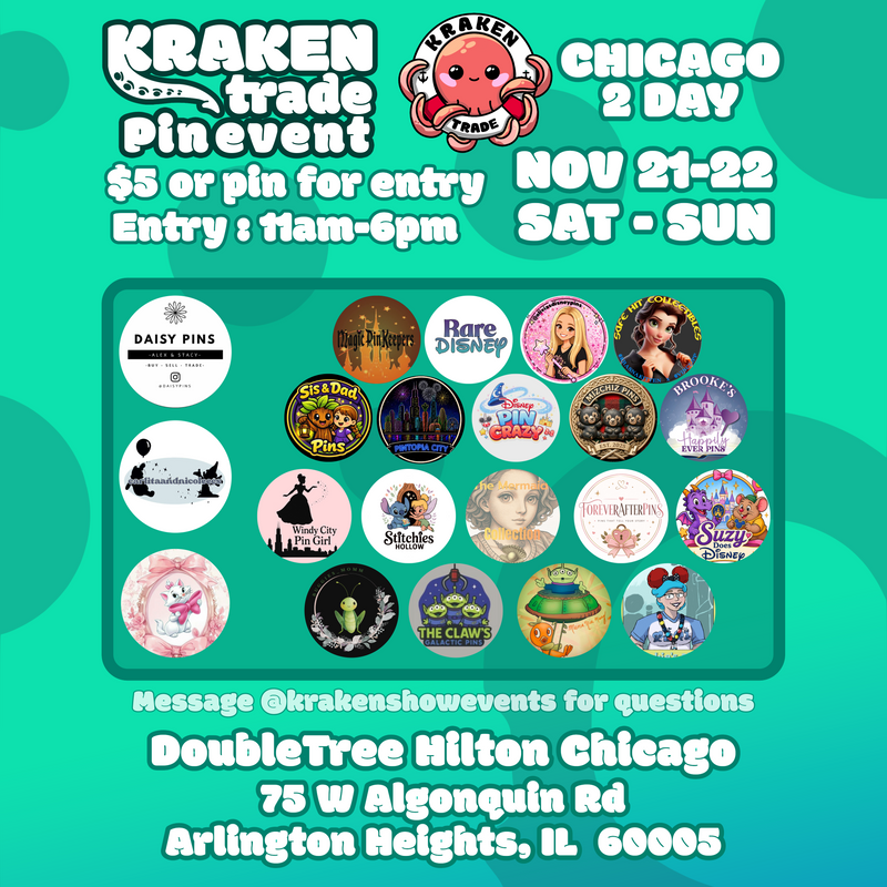 November 21-22 Arlington Heights Chicago Disney Pin Trading Event