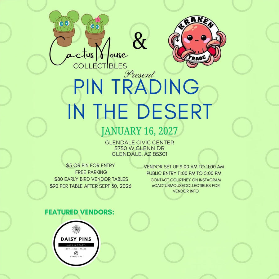 2027 January 16 Disney Pin Trading in the Desert