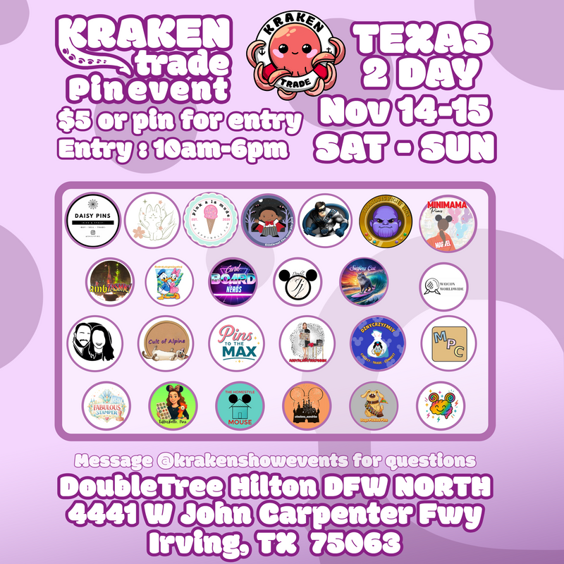 November 14-15 Texas Irving Pin Trading Event