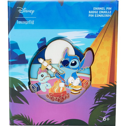 Lilo & Stitch Camping Cuties 3-Inch Jumbo Box Pin