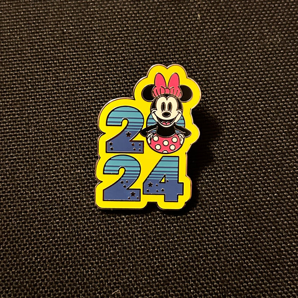 2024 Disney Booster Pin Dated Minnie Mouse