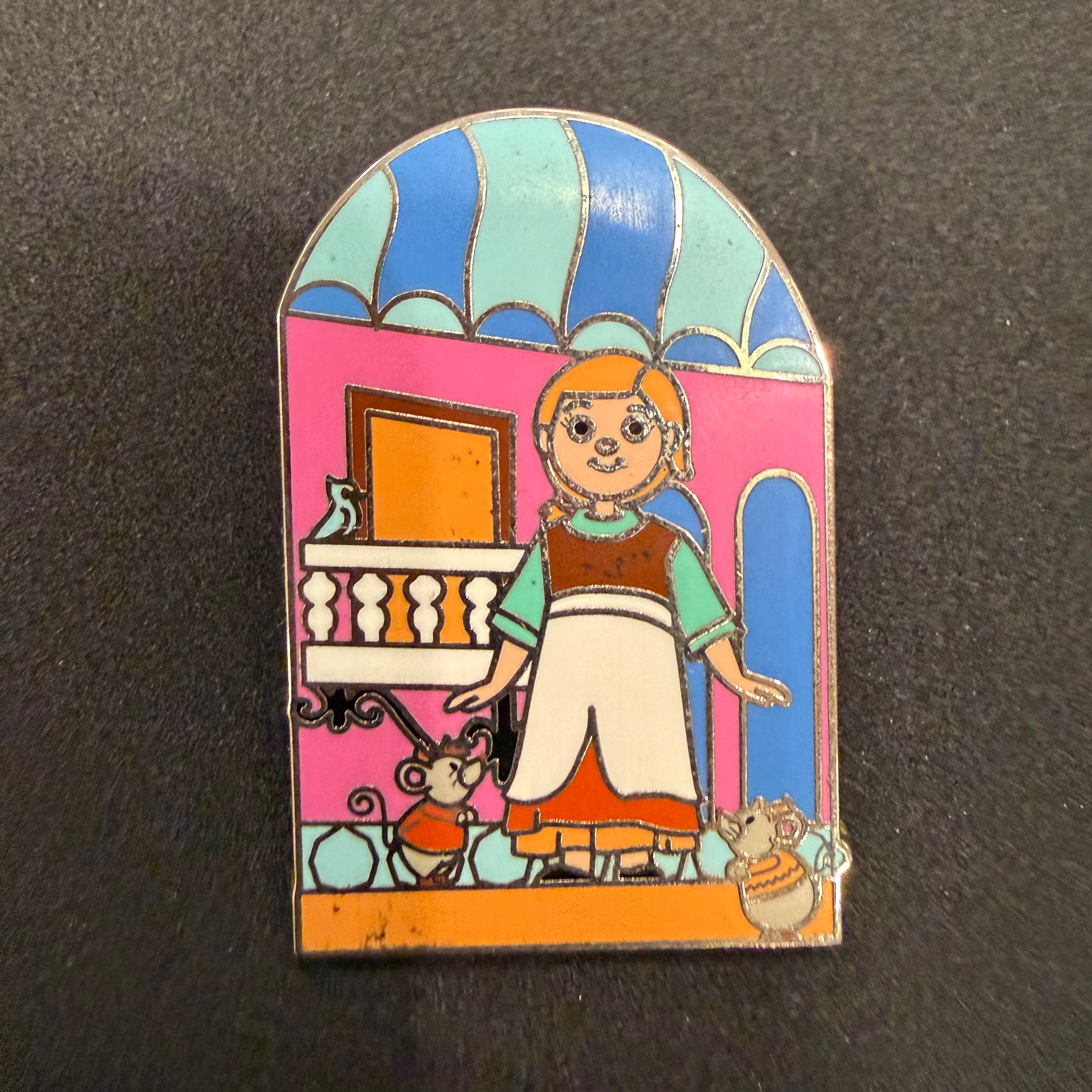 Disney Pin Parks It's A Small World Mystery Pin Box Cinderella And Mice