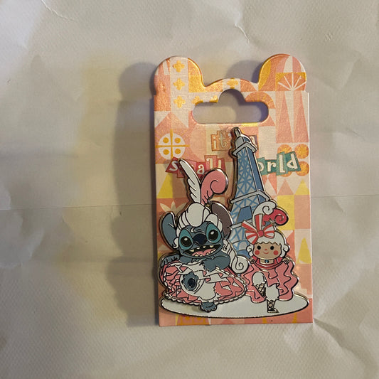 Disney Attraction Small World Stitch SW Disneyland Paris DLP OE Pins