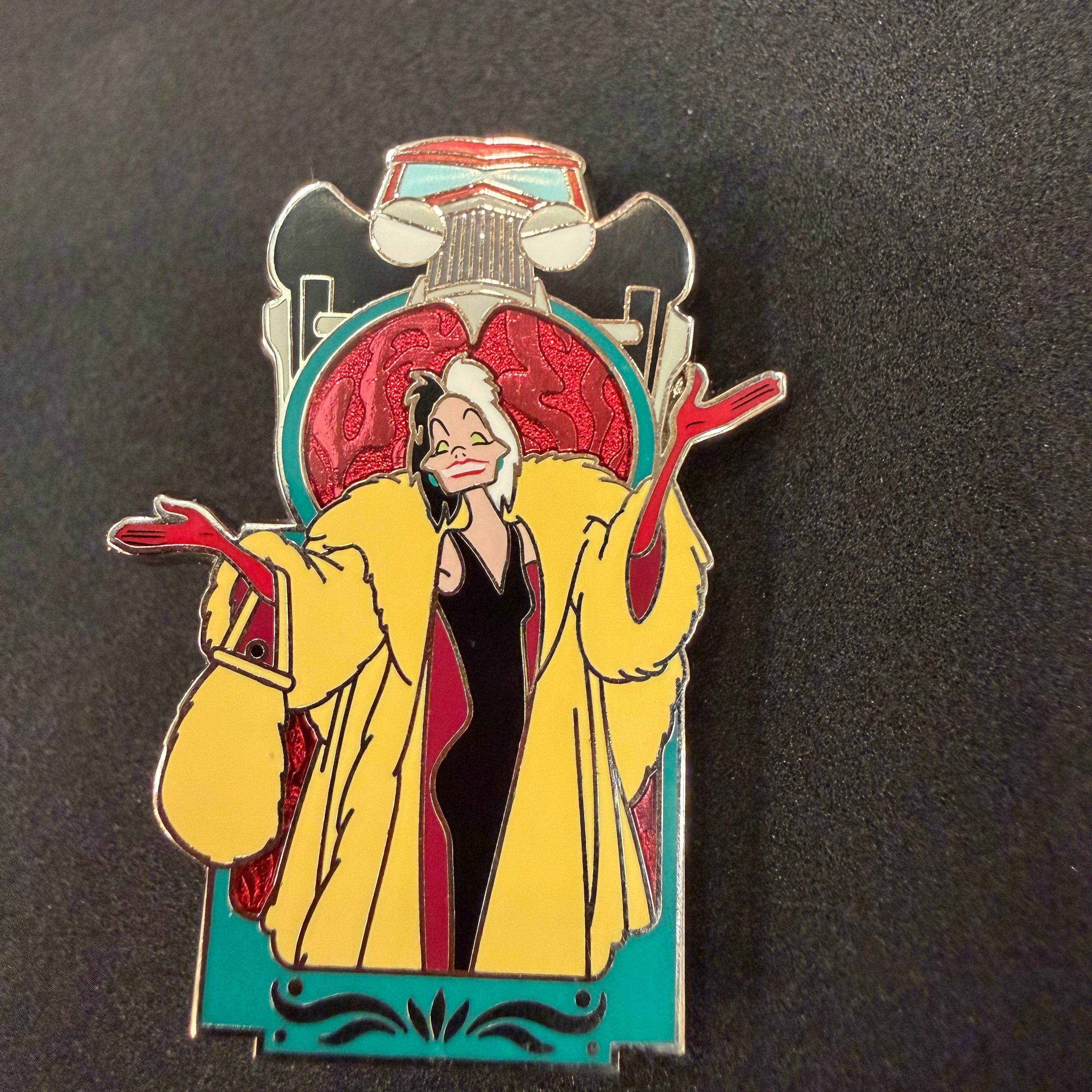 Cruella De Vil 101 Dalmatians Disney Villains Mystery Pin