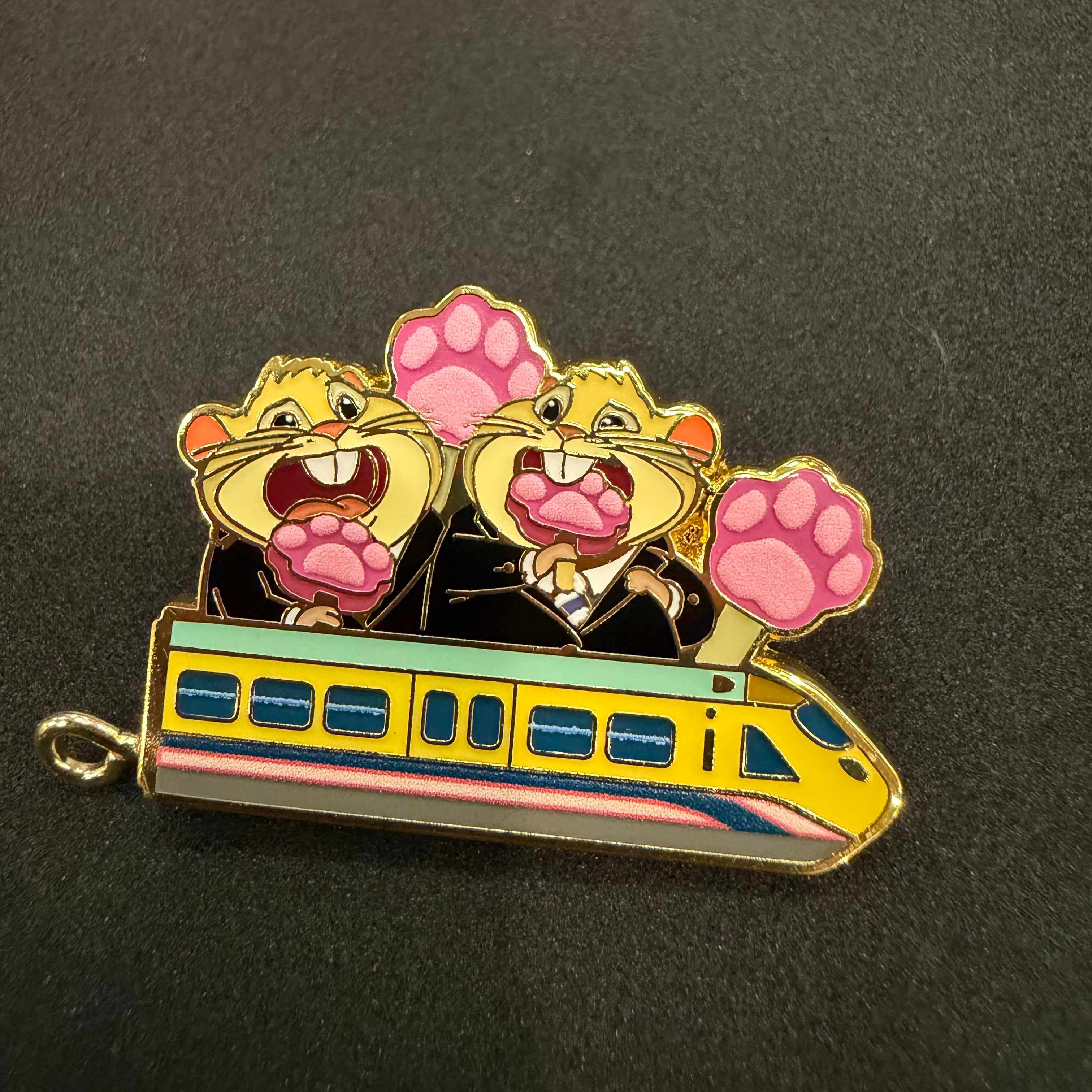 Disney Hong Kong Disneyland Zootopia 2 Train Mystery Pin Hamsters Pawsicles Pin