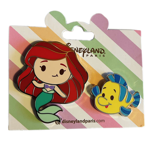 DLP Ariel and flounder pin set