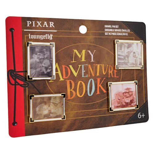 Up 15th Anniversary Adventure Book 4pc Pin Set