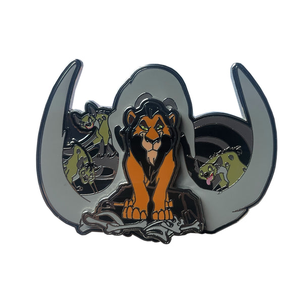 Scar and Hyenas - Villains Crest Pin