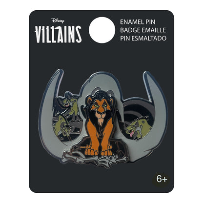 Scar and Hyenas - Villains Crest Pin