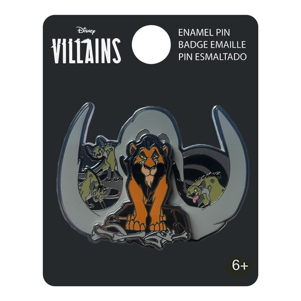 Scar and Hyenas - Villains Crest Pin